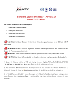 Software update Prozedur – Allview E4