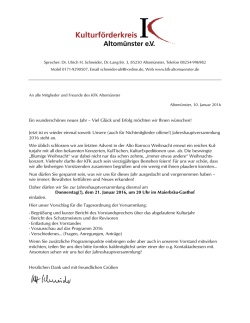 Ein wundersch&ouml;nes neues Jahr &ndash; Viel Gl&uuml;ck und Erfolg m&ouml;chten wir