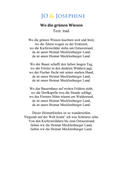 Du wundersch&ouml;nes Pommernland (Musik/ Text: M