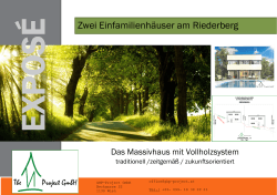 Exposè Riederberg - GHP Green House Project GmbH