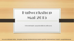 Hufworkshop (Teil 1) - Synergie