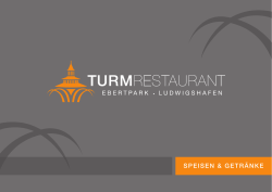 Speisekarte - turmrestaurant