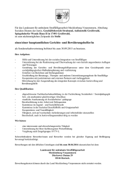 eines/einer hauptamtlichen Gerichts