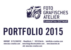 portfolio 2015 - Samantha Dietmar