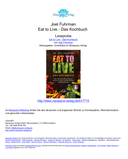 Eat to Live - Das Kochbuch - Joel Fuhrman