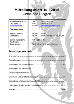 Juli - Diegten