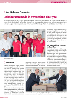 Zahnbürsten made in Switzerland ein Hype