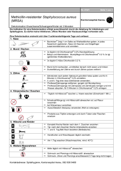 Information MRSA-Dekolonisation Deutsch (Asylwesen)