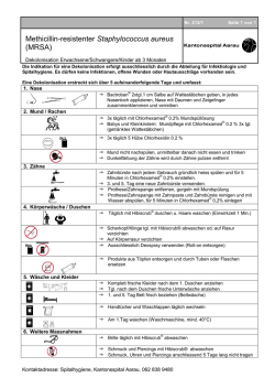 Information MRSA-Dekolonisation Deutsch (Asylwesen)