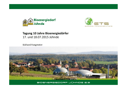 Bioenergiedorf Jühnde 2.0
