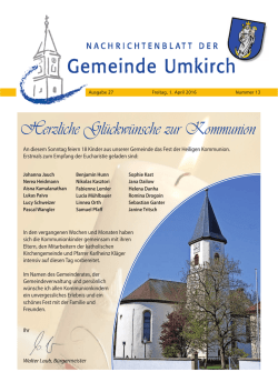 Herzliche Gl&uuml;ckw&uuml;nsche zur Kommunion
