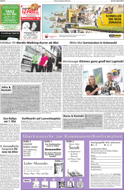 IZABEL Gl&uuml;ckw&uuml;nsche zur Kommunion/Konfirmation