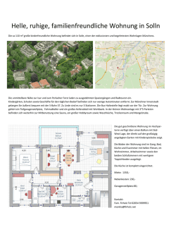 Helle, ruhige, familienfreundliche Wohnung in Solln