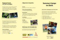 Sommercamps Ebnit 2016