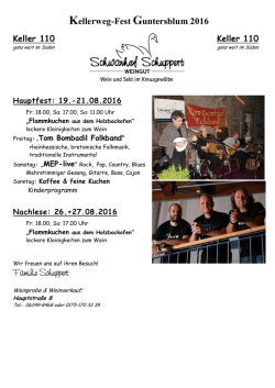 Programm Kellerweg-Fest
