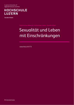 Sexualität und Leben mit Einschränkungen