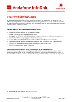 InfoDok 483: Vodafone BusinessClassic