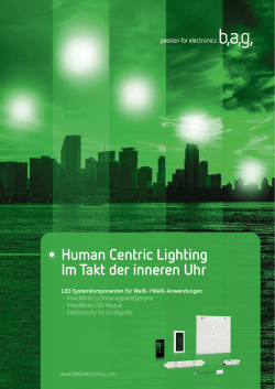 Human Centric Lighting Im Takt der inneren Uhr