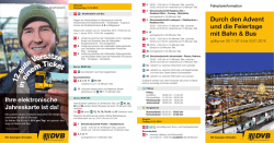 Durch den Advent und die Feiertage mit Bahn & Bus