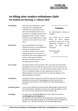 Im Alltag einer modern-orthodoxen J&uuml;din