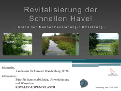 Revitalisierung der Schnellen Havel