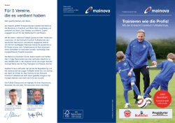 Flyer zum Mainova Fußball-Camps für Kids (pdf | 0,29