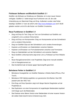 Fishbeam Software veröffentlicht Goldfish 3.1 Neue Funktionen in