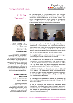 Dr. Erika Kleestorfer