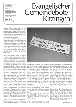 Gemeindebote Juni 2015