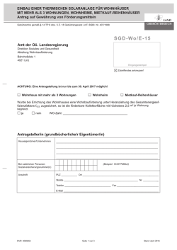 Einbau einer thermischen Solaranlage f&uuml;r Wohnh&auml;user mit mehr als