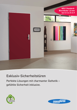 Exklusiv-Sicherheitstüren