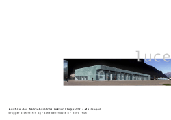 Ausbau der Betriebsinfrastruktur Flugplatz · Meiringen