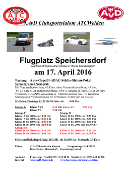 Flugplatz Speichersdorf am 17. April 2016