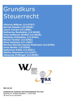 Grundkurs Steuerrecht