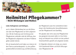 Heilmittel Pflegekammer?
