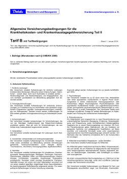 Tarif B - Debeka