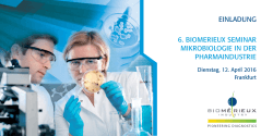 6. biomerieux seminar mikrobiologie in der pharmaindustrie einladung
