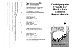 Vereinigung der Freunde der Musikschule Badische Bergstraße e.V.