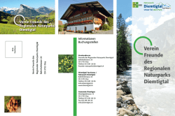 Verein Freunde des Regionalen Naturparks Diemtigtal