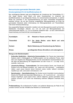Umsetzungsbeispiel Latein, Qualifikationsphase (2) ( PDF / 219 KB )