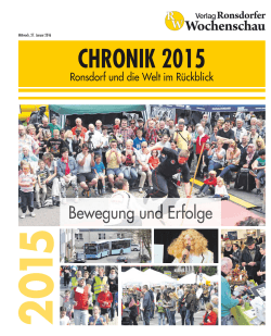 chronik 2015 - Ronsdorfer Wochenschau