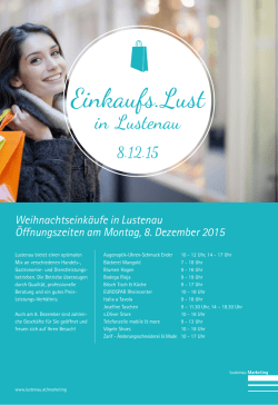 Einkaufs.Lust - Lustenau Marketing