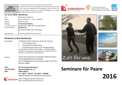 Flyer PaarSem 2016 - Seminar sind Paare
