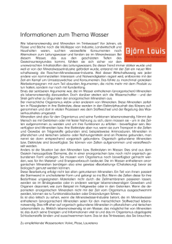 Information zum Thema Trinken - tennis