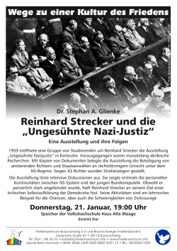 Reinhard Strecker und die „Ungesühnte Nazi