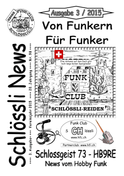 Schlössli-News - Funkclub Schlössli HB9RE