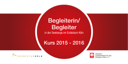 Begleiter in der Seelsorge