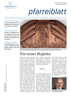 Ein treuer Begleiter - Katholische Kirche Stadt Luzern