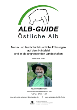 Auswahl von Führungen und Fahrrad-Touren auf dem