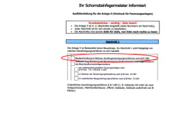 Ihr Schemsteinfegenneister informiert